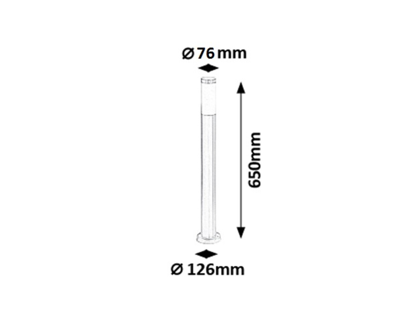 Rábalux Inox Torch kültéri álló lámpa 65 cm - Image 2