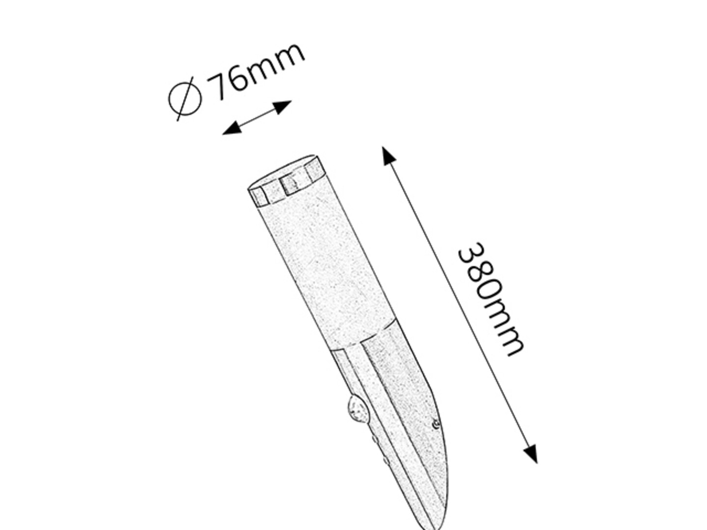 Rábalux Inox Torch mozgásérzékelős fali lámpa - Image 2