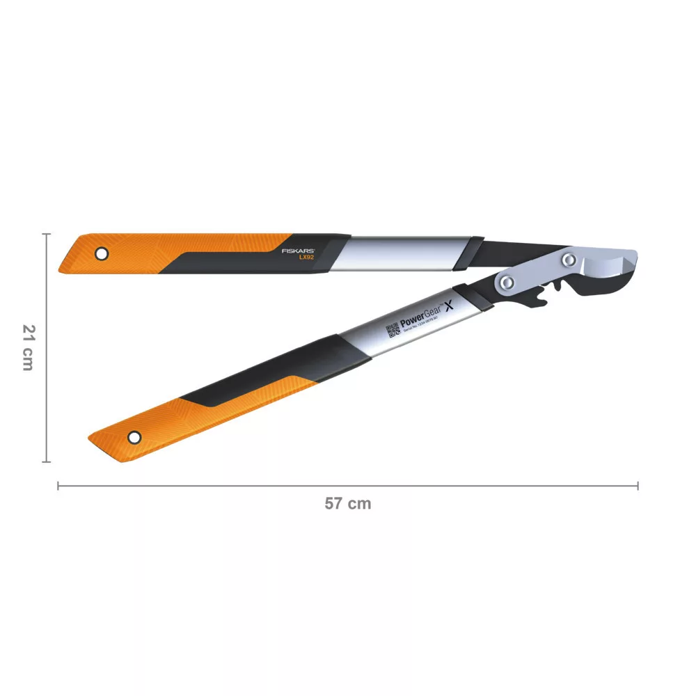 FISKARS PowerGearX fém fogaskerekes ágvágó, horgos pengével (S) LX92 - Image 2