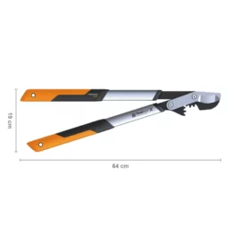 FISKARS PowerGearX fém fogaskerekes ágvágó, horgos pengével (M) LX94