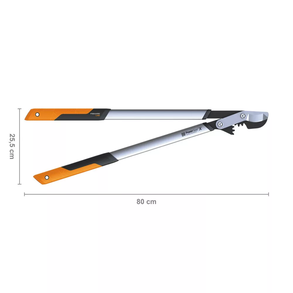 FISKARS PowerGearX fém fogaskerekes ágvágó, horgos pengével (L) LX98 - Image 2