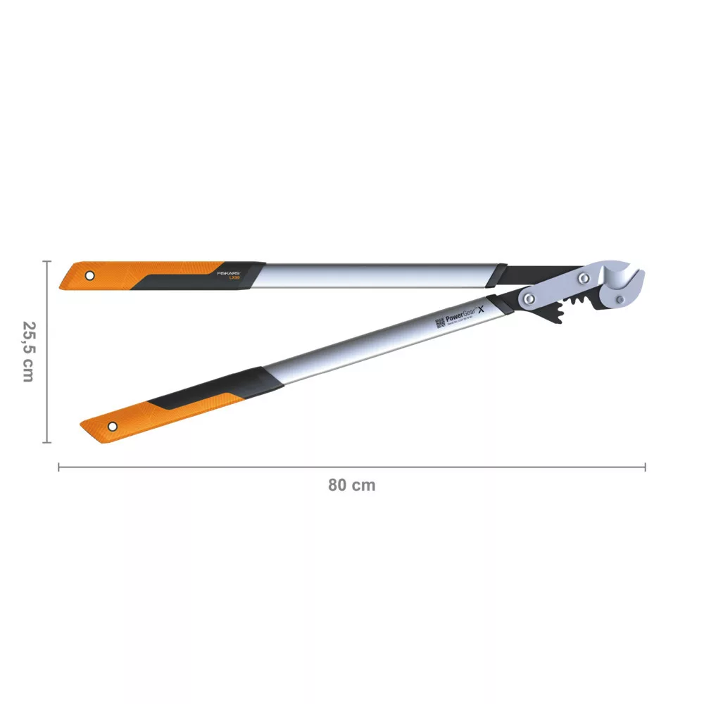FISKARS PowerGearX fém fogaskerekes ágvágó, rávágó pengével (L) LX99 - Image 2