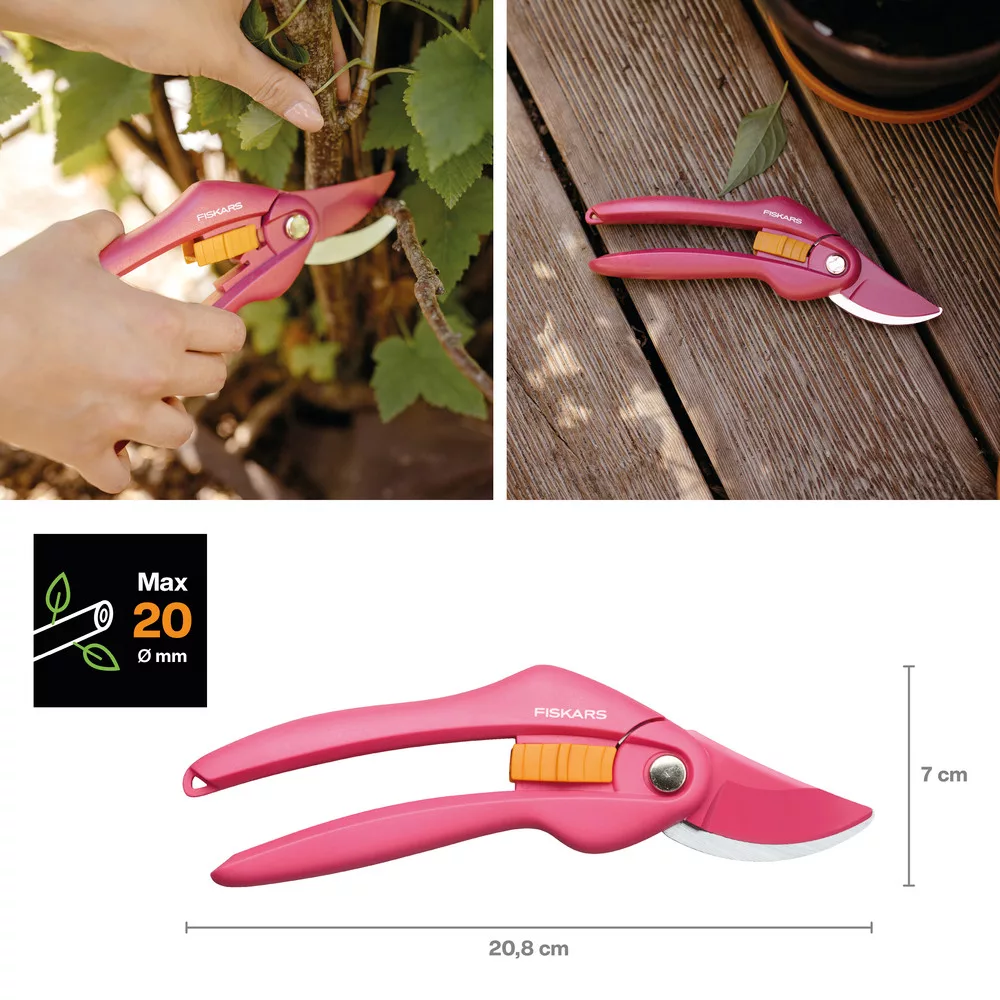 Fiskars Inspiration női metszőolló P26 Rubin - Image 4
