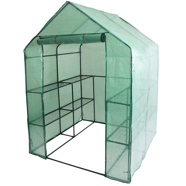 Strend Pro Greenhouse fóliasátor polccal 193x142x142 cm - Image 2