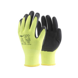 Nylonszálas kesztyű latex bevonattal „M”-es
