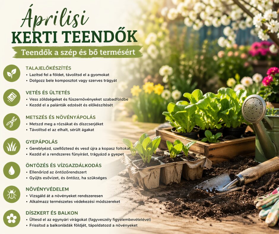 Read more about the article Tavaszi lendületben: ezek a legfontosabb áprilisi kerti munkák