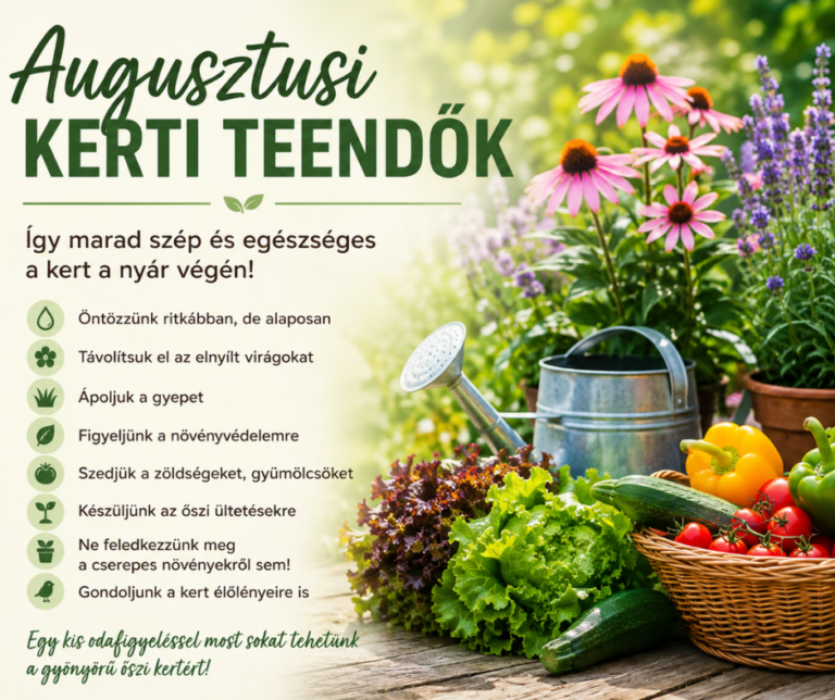 Augusztusi kerti teendők – így marad szép és egészséges a kert a nyár végén