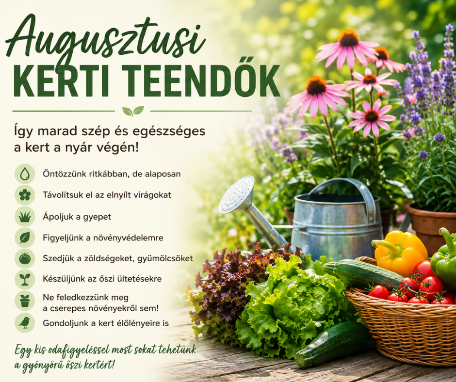 You are currently viewing Augusztusi kerti teendők – így marad szép és egészséges a kert a nyár végén