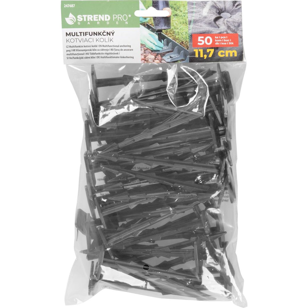 Rögzítő tüske geotextíliához fekete 11,7 cm 50 db/csomag - Image 4